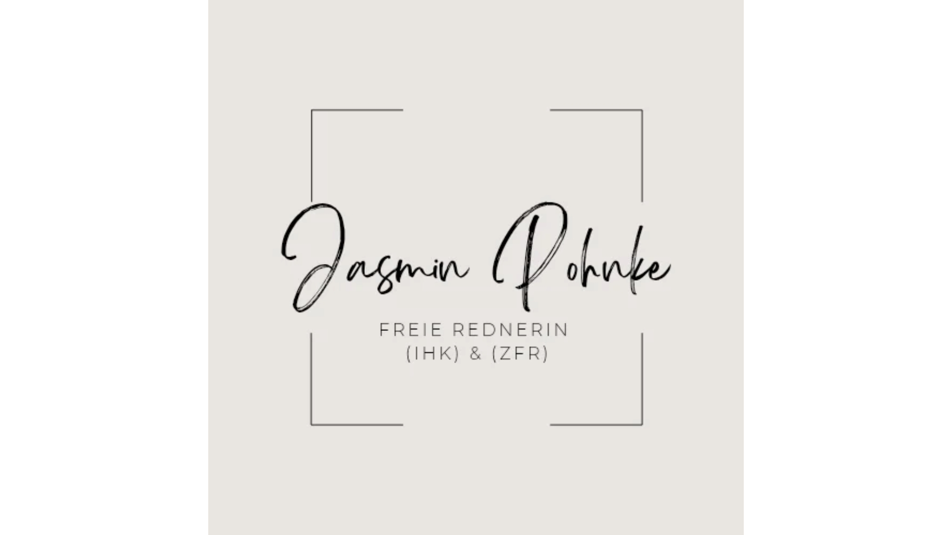 Freie Rednerin Jasmin Pohnke